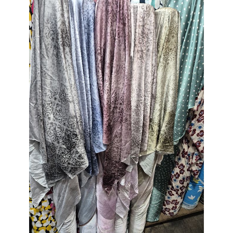 kain Armani silk motif etnik - silk Armani satin || harga tertera 0, 5m