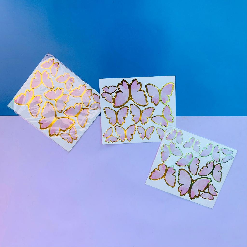 [Whispers] Topper Bucket Birthday Kupu Kupu Butterfly Hiasan Kue Cup Tart Topper Kupu Kupu Potongan