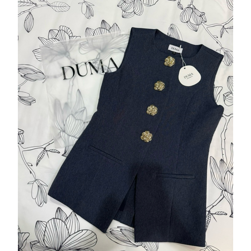 DUMA - Denise Vest denim blue S