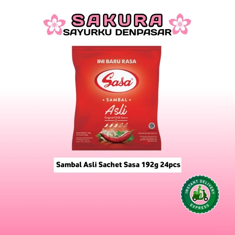 

Saus Sambal Asli Sachet Sasa 192g 24pcs - SAKURA