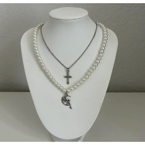 Pearl fairy Necklace//RPY
