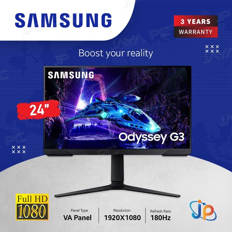 Monitor Samsung LED Odyssey G3 S24DG302 - Full HD 24" Inch
