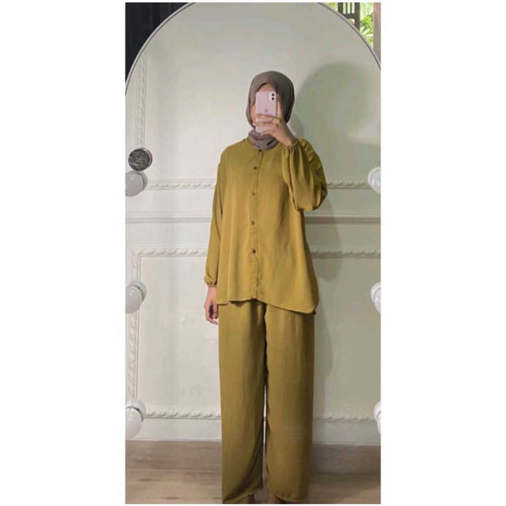 BIG SALE ONE SET WANITA CRINGKEL ANDIN/SETELAN WANITA VIRAL/SETELAN TERLARIS MASAKINI