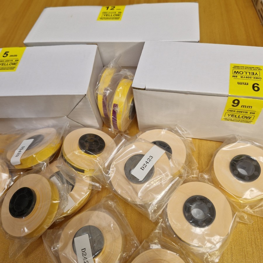 

Compatible Refill Label Max Letatwin Yellow Tape LM370~LM550 Tanpa Casing / Cartridge