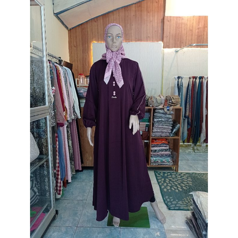 NEW ARRIVAL GAMIS DARBY SAHARA KANCING TENGAH POLOS GAMIS POLOS DARBY GAMIS WANITA POLOS