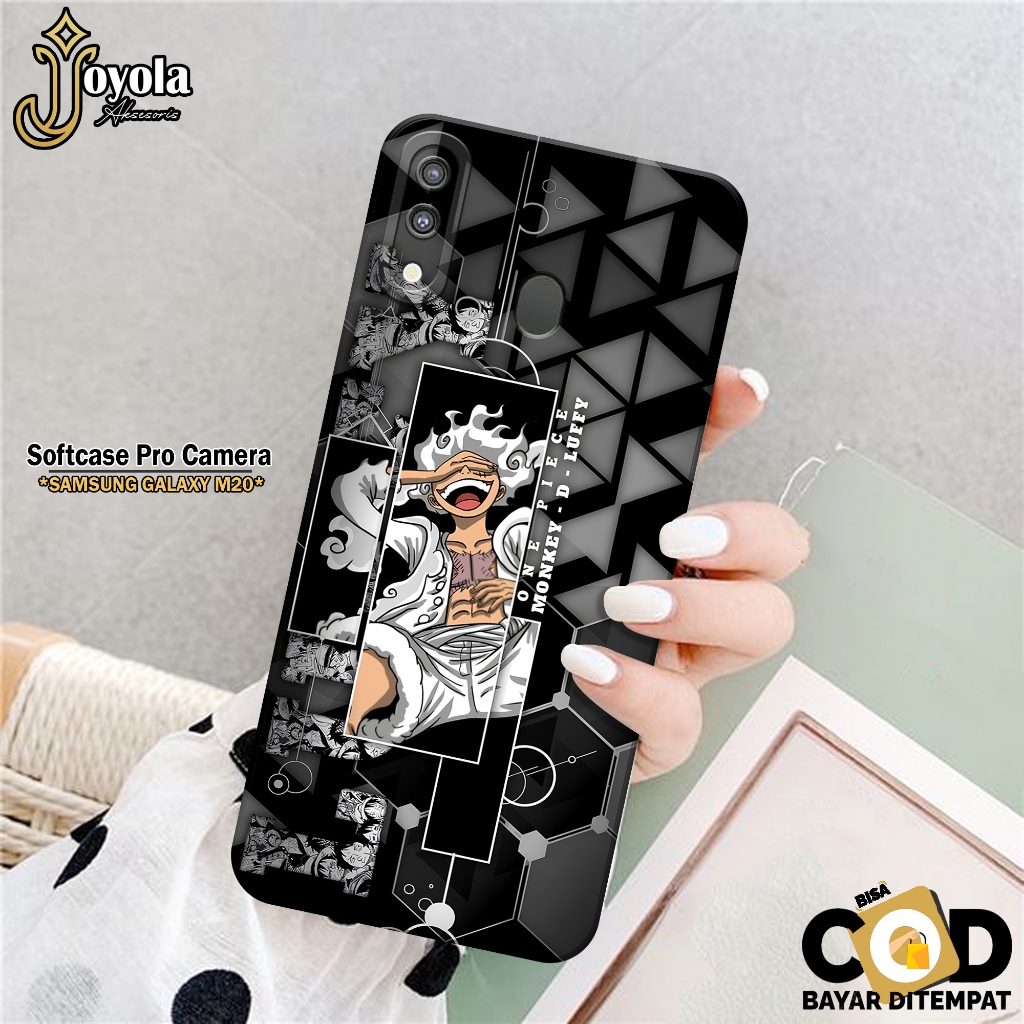 JOYOLA Case Samsung Galaxy M20 - Fahion Case Anime - Softcase Samsung Galaxy M20 - Pro Camera - Casi