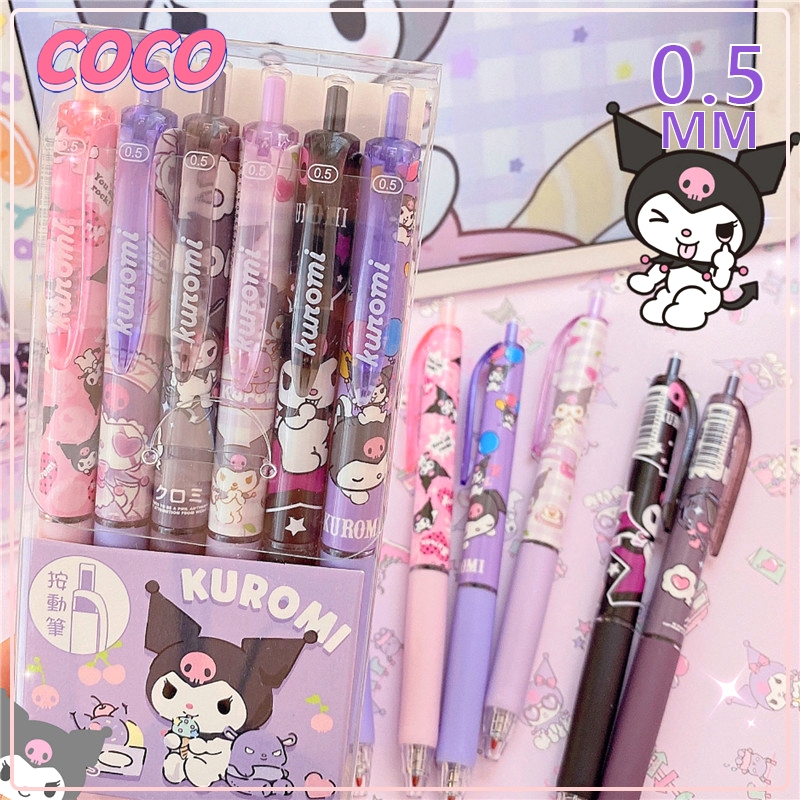 

Pena gel hitam Sanrio Kuromi 0,5 mm yang lucu - coco_market