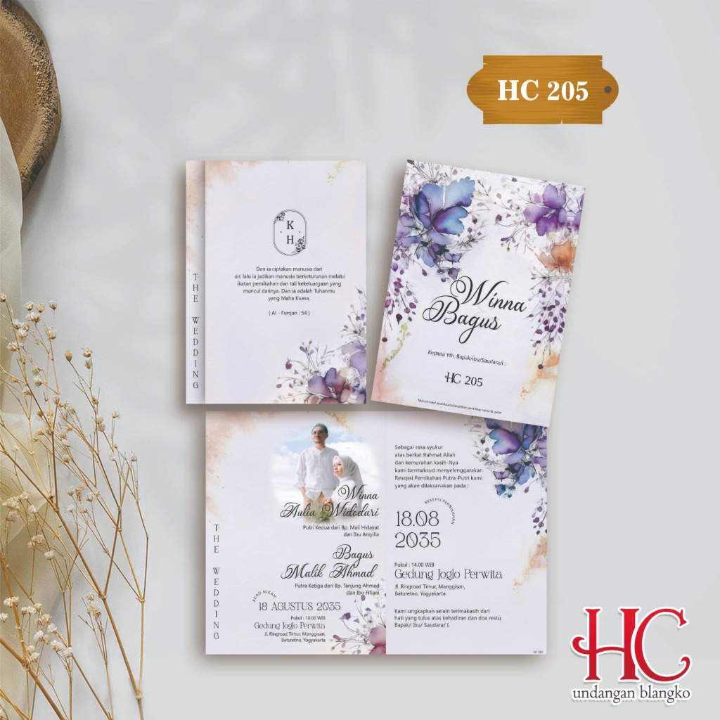 HC - UNDANGAN HC - BLANGKO HC - UNDANGAN NIKAH - UNDANGAN KHITAN - UNDANGAN PROMO