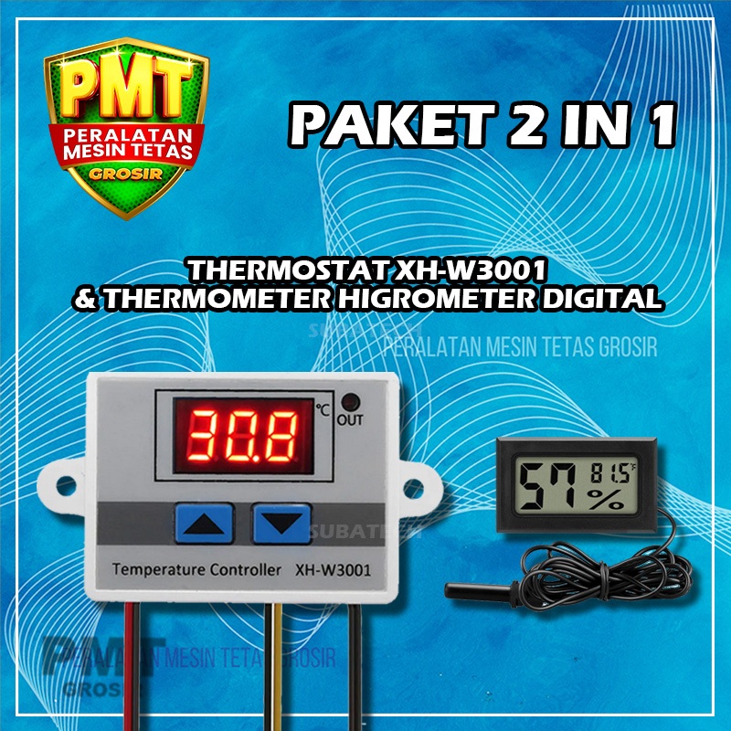 Paket Termostat Digital XH Termometer Higrometer Mesin Tetas Thermostat