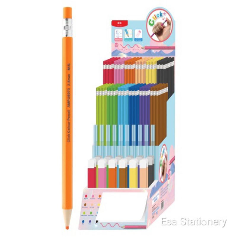 

M&G Click Plastic Colour Pencil/Pensil Warna Satuan