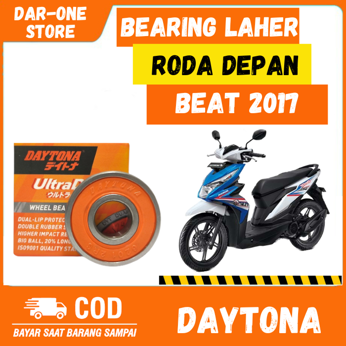 BEARING LAHER DAYTONA RODA DEPAN HONDA BEAT ESP 2017 ORIGINAL 6201