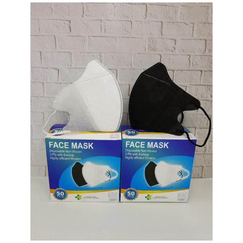 Masker Duckbill Facemask 3Ply 1 Pack isi 50 Pcs Masker Duckbill Earloop 3Ply NO BOX