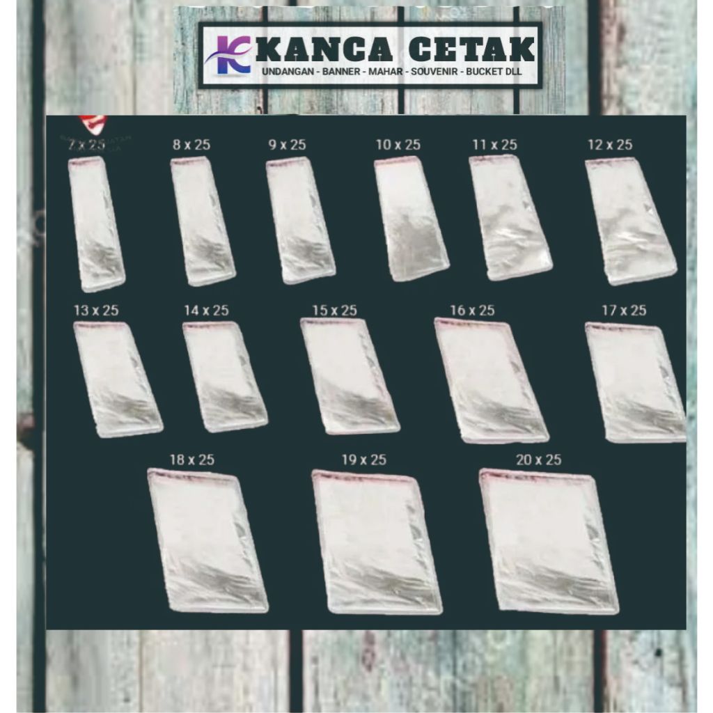 PLASTIK OPP - PLASTIK UNDANGAN - PEMBUNGKUS UNDANGAN