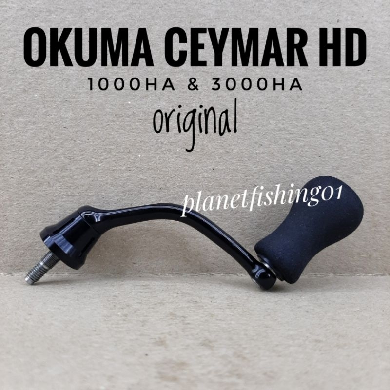 HANDLE okuma ceymar hd 1000 & 3000 / sparepart power handle okuma ceymar hd 1000 & 3000 / part reel 