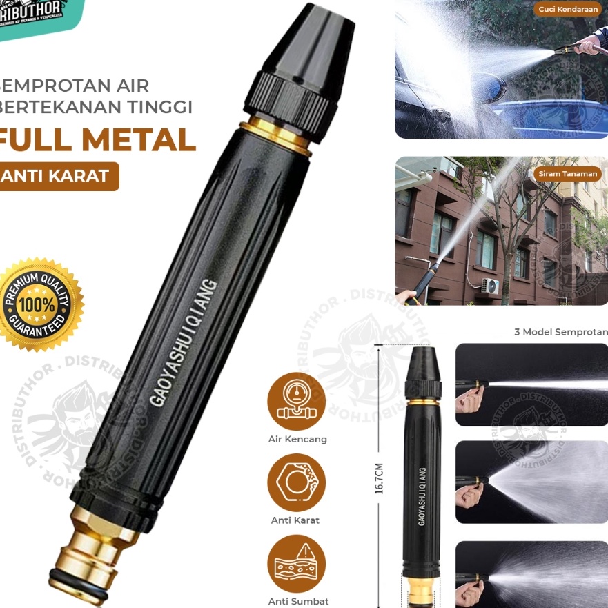 FG2 Kepala Semprotan Air Ujung Kuningan NOZZLE SPRAY STEAM Cuci Mobil Motor Alat Semprot Air Cuci St