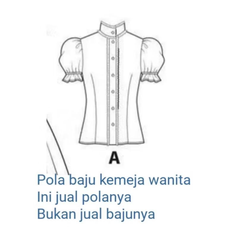 pola kemeja wanita