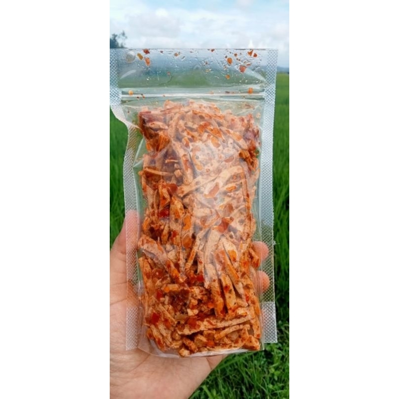 

BASRENG PEDAS DAUN JERUK TERMURAH [BASRENG HIGASHI] Basreng Pedas (75 gram)