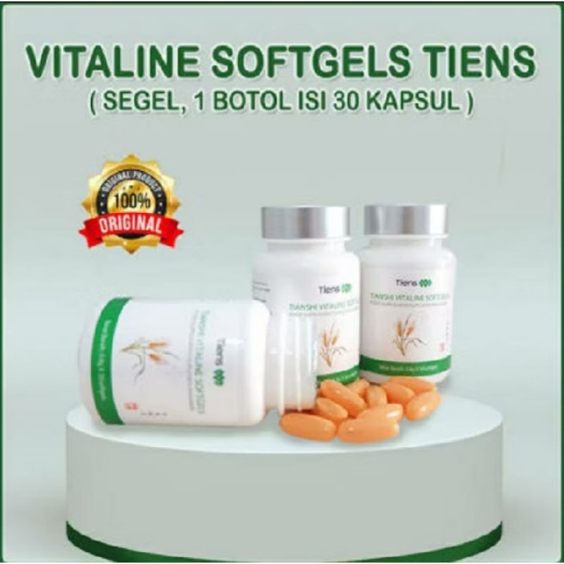 PROMO PEMUTIH TIENS VITALINE SOFGELS/PEMUTIH BADAN DAN WAJAH/VATALINE ORI