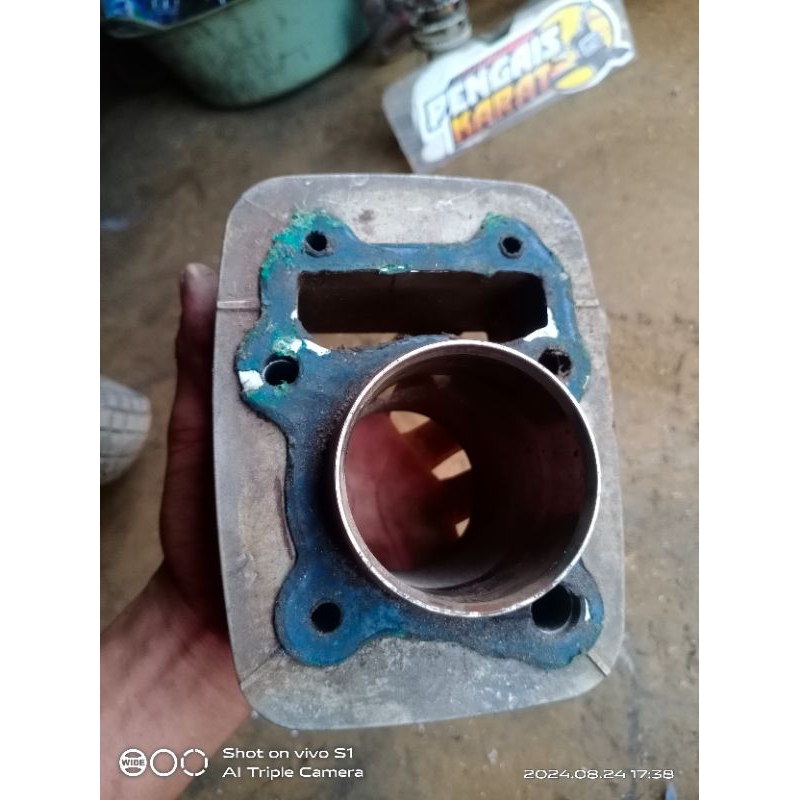 block seher cylinder block Buring boring Kawasaki KLX 150