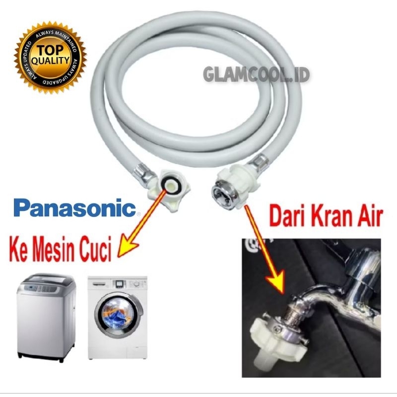 SELANG WATER INLET MESIN CUCI PANASONIC 1 TABUNG | SELANG MASUK AIR MESIN CUCI