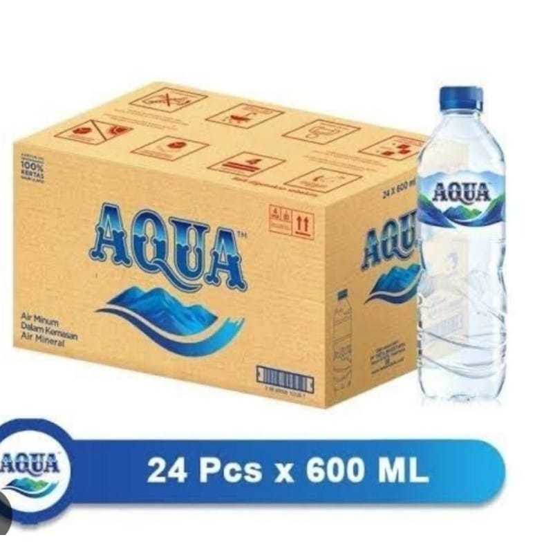 

Air Mineral Aqua 600ml 1 Dus