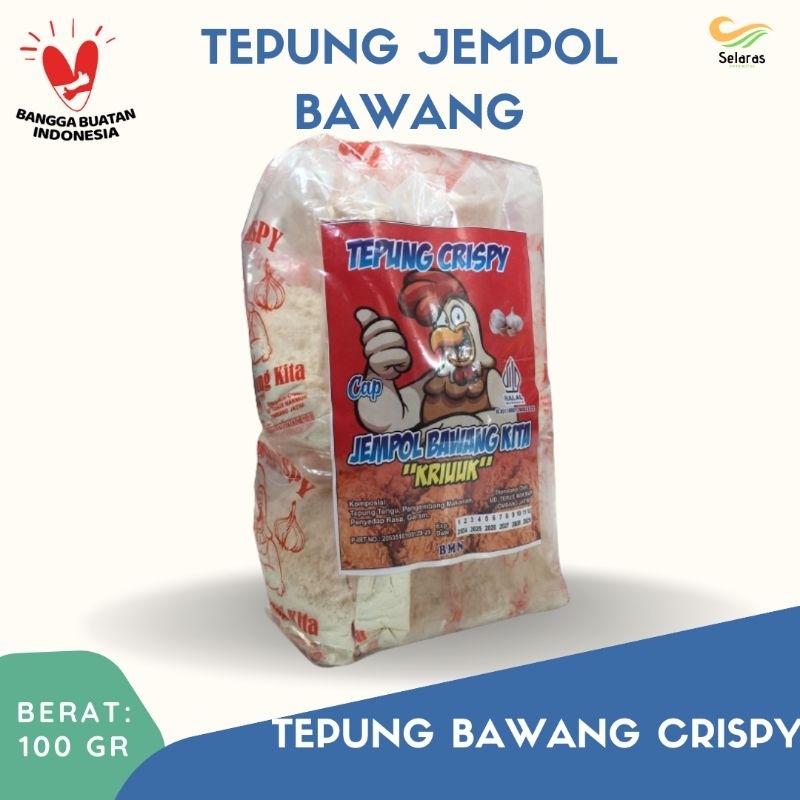 

Tepung Kriuk Cap Jempol Bawang kita. Isi 11pcs+FREE SENDOK
