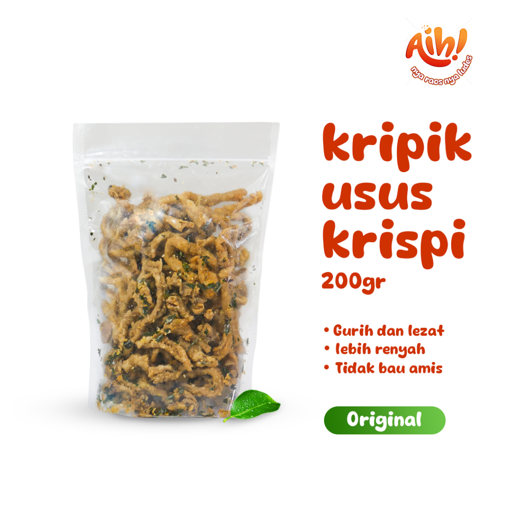 

Aih Usus Ayam krispi / Usus Crispy Premium Daun Jeruk 200gr