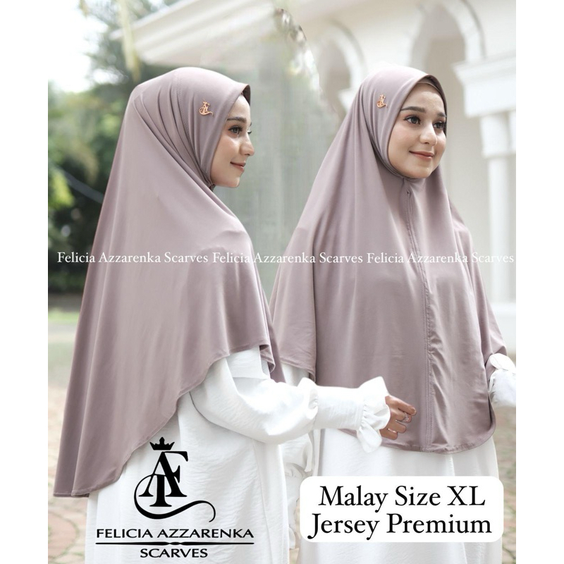 hijab bergo instan malay size xl felicia azzarenka