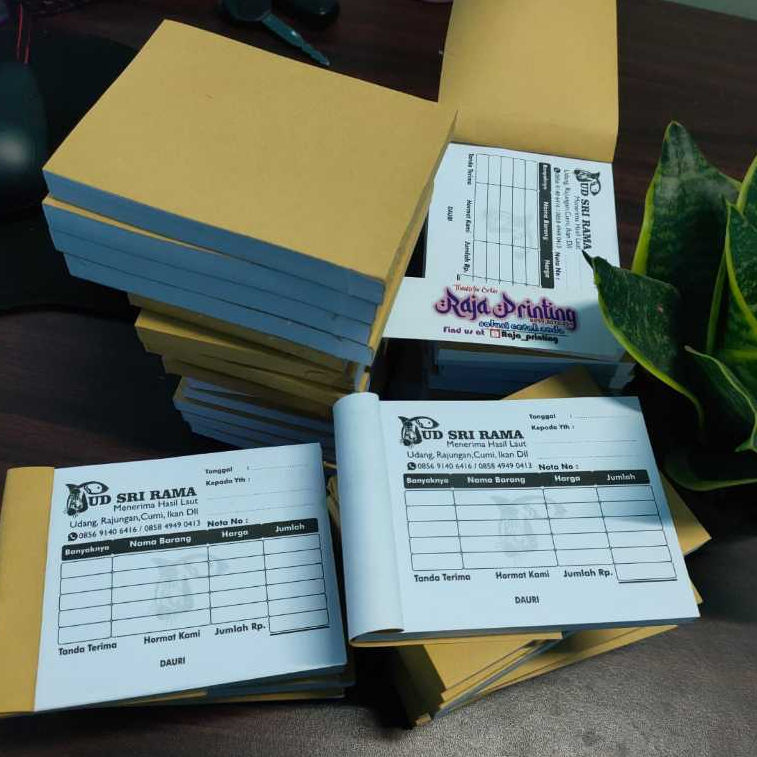 

NOTA Custom 1/8 Folio Tanpa Rangkap