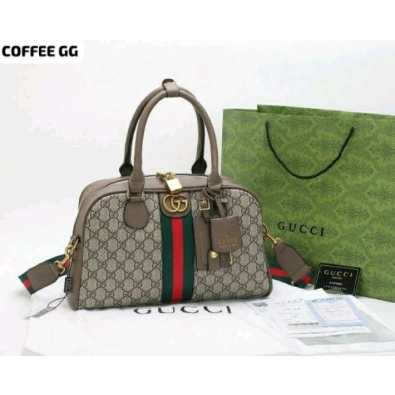 [Ready Stock] Tas Speedy Wanita Fashion import Brand Gucci Gucong