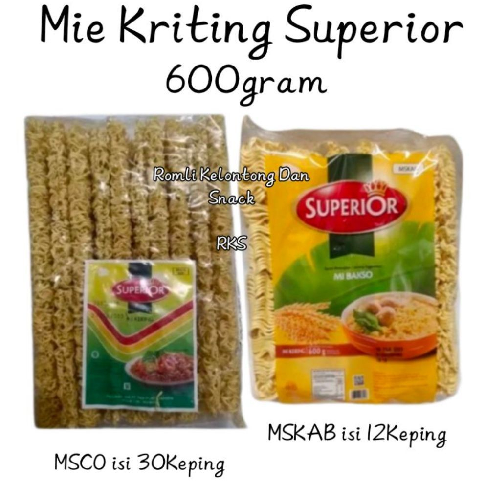 

Mie Kriting SUPERIOR Mi Kering 600gr