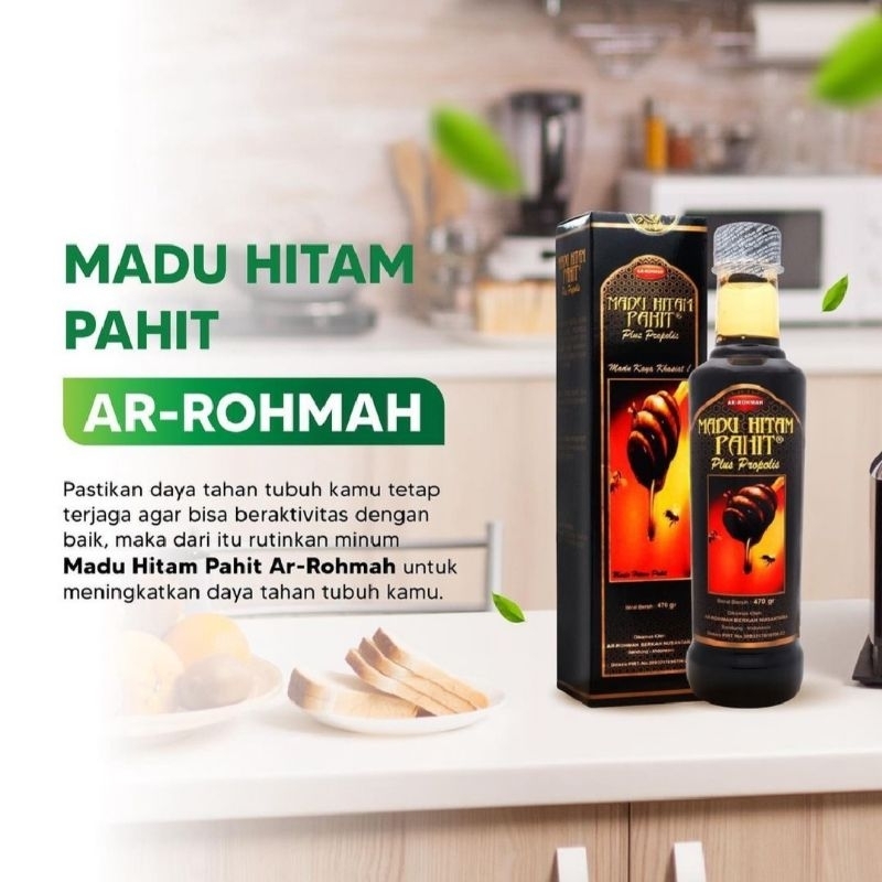 

Madu Hitam Pahit ArRohmah Ar Rohmah Ar-Rohmah Arohmah 470gram