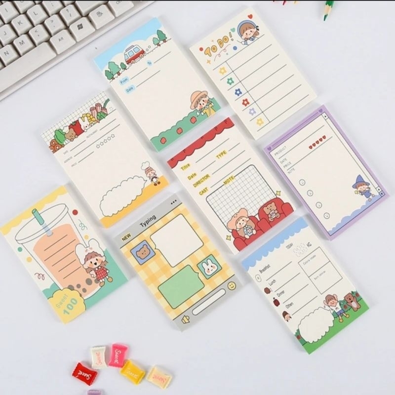 

HI527 Memo 50 Lembar Lucu Anak Perempuan Untuk Catatan Sekolah Jurnal