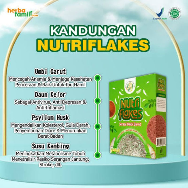 

Nutriflakes - Sereal Umbi Garut Original Bantu Atasi Asam Lambung, Ampuh Mengatasi Asam Lambung Gerd