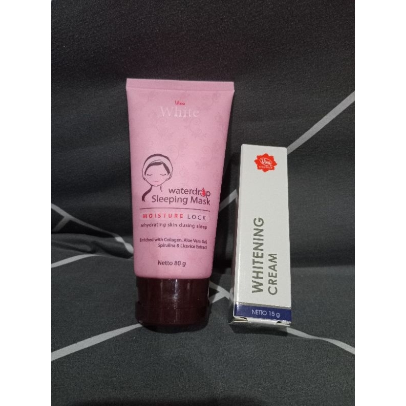 Paket Viva Skincare Basic / Viva Whitening Cream + Viva Sleeping Mask 2 Produk Viva