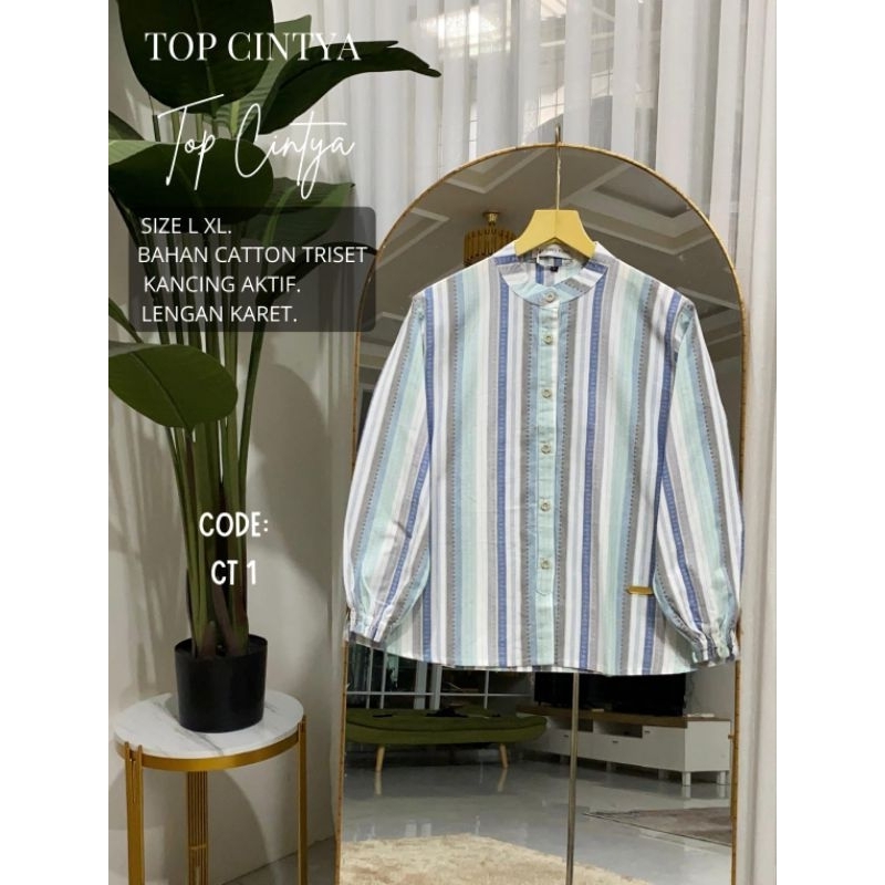Atasan Blouse Katun Triset 3point Kode CT