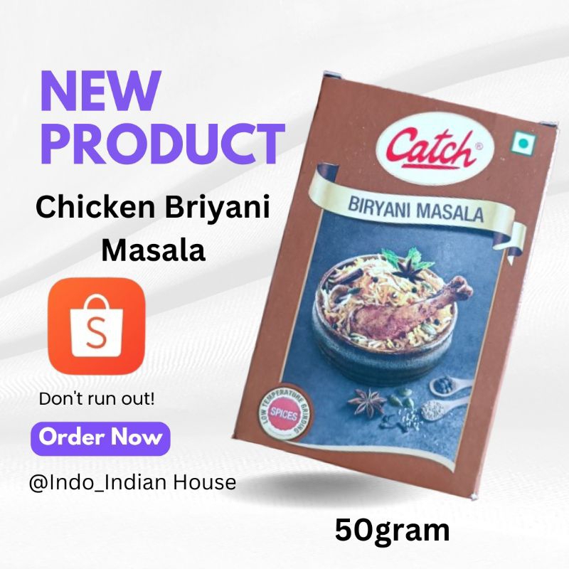 

Briyani Masala | Bumbu Nasi Briyani dan ayam briyani 50gram brand Catch