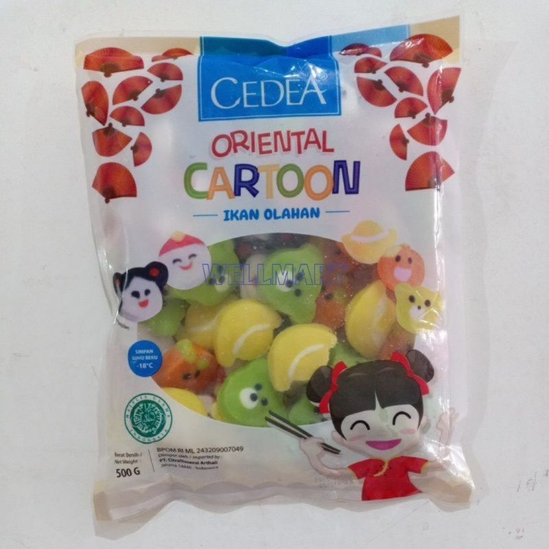 

Cedea Oriental Cartoon 500gr Ikan Olahan Baso Ikan Bentuk Kartun