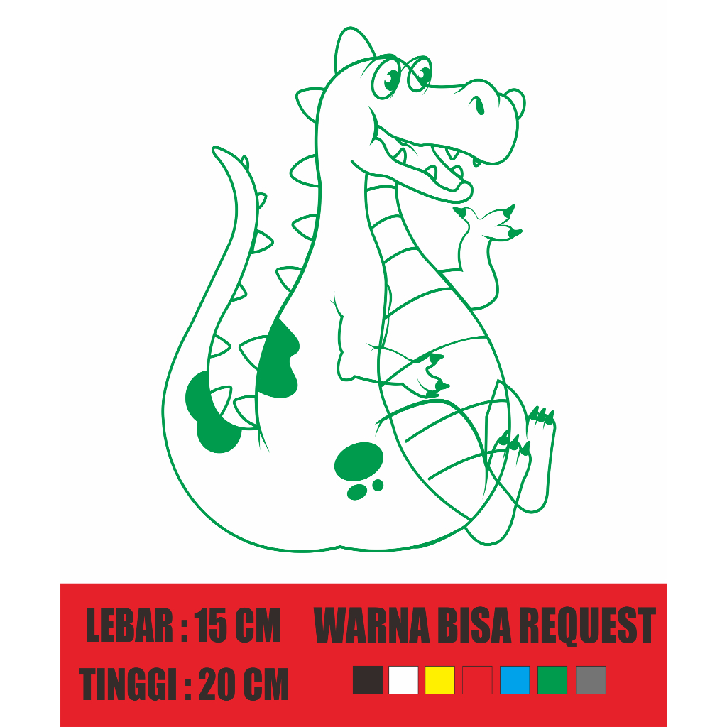 stiker mobil stiker logo cuting stiker dinosaurus stiker murah