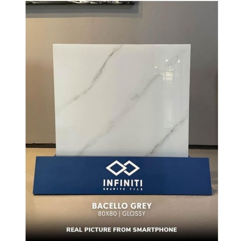 Granit Infiniti Bacello Grey 80x80 Glosy