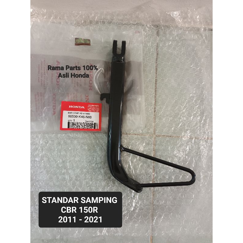50530 - K45 - N00  STANDAR SAMPING CBR 150R 2011 - 2021  ASLI ORIGINAL HONDA AHM