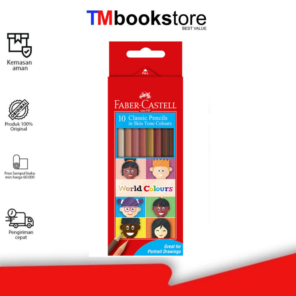

COLOR PENCIL CLASSIC WORLD COLOURS SET 10 115802 FABER CASTELL