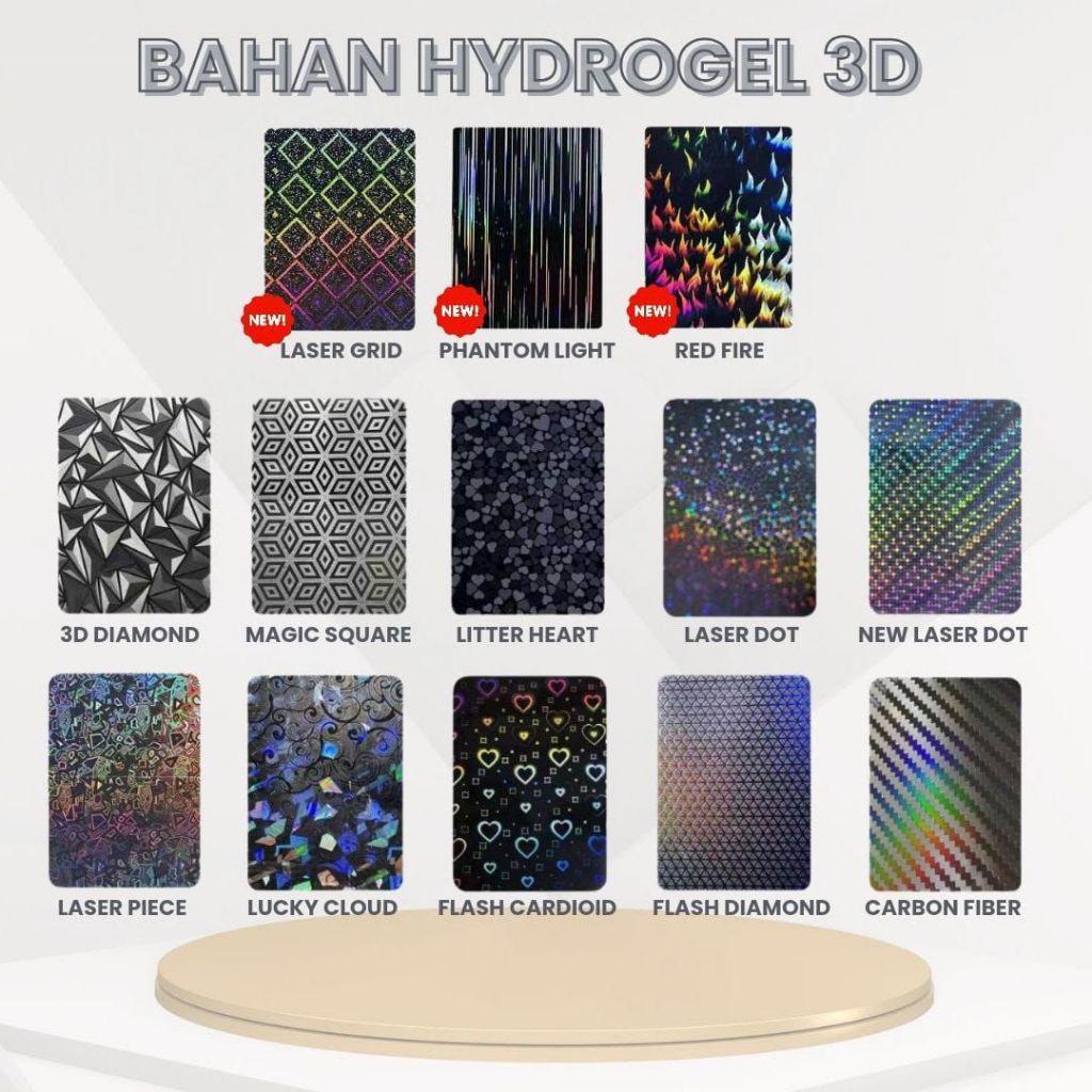 HYDRO GELL BACK SKIN 3D OPPO A1K / A11K / A12 / A15 / A15S / A16 / A16E / A16K MOTIF AURORA ABSTRAK 