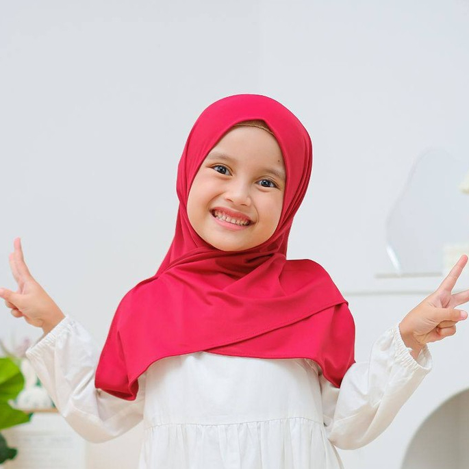 Dzakira Hijab - Segiempat instan Anak