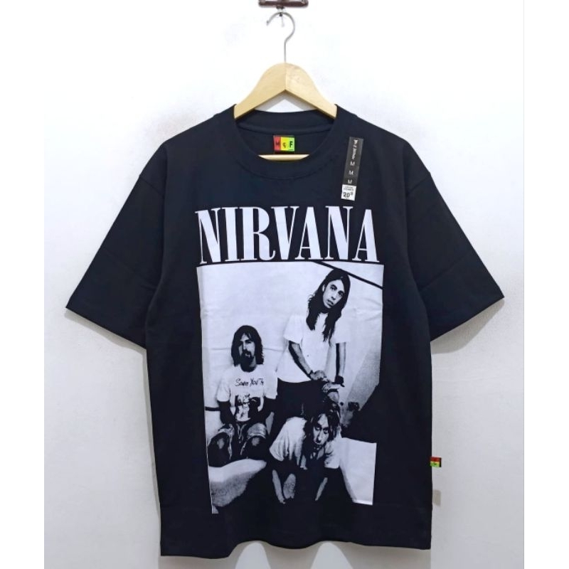 KAOS BAJU NIRVANA SMILE TSHIRT OVERSIZE