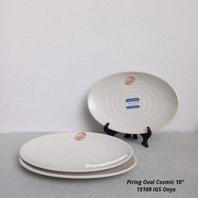 Piring Melamin Oval Cosmic By Onyx