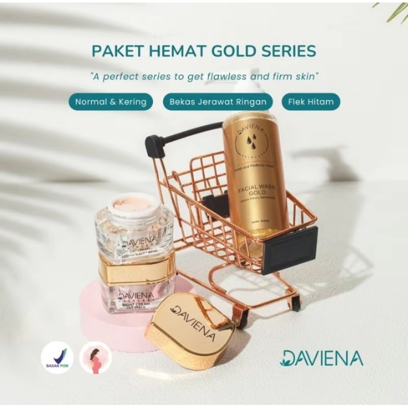 PRELOVED PAKET HEMAT GOLD SERIES DAVIENA SKINCARE