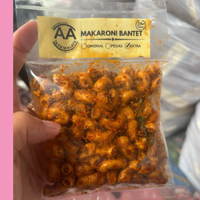 

Makaroni Bantet Pedas daun jeruk Aa Snack | Makaroni Bantet Khas Tasikmalaya