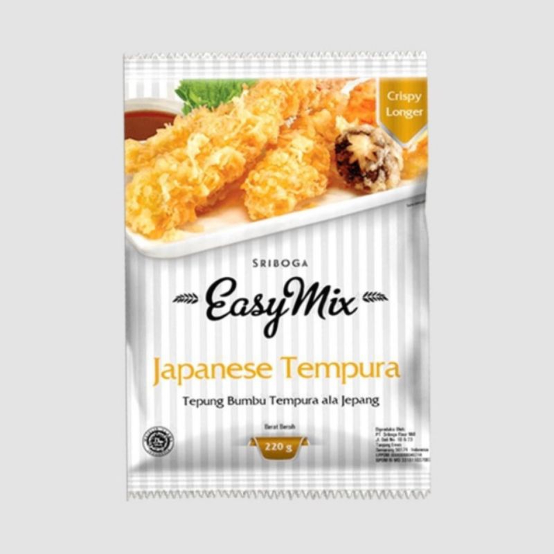 

Tepung Easymix Sriboga Tepung Bumbu JapaneseTempura 220gr