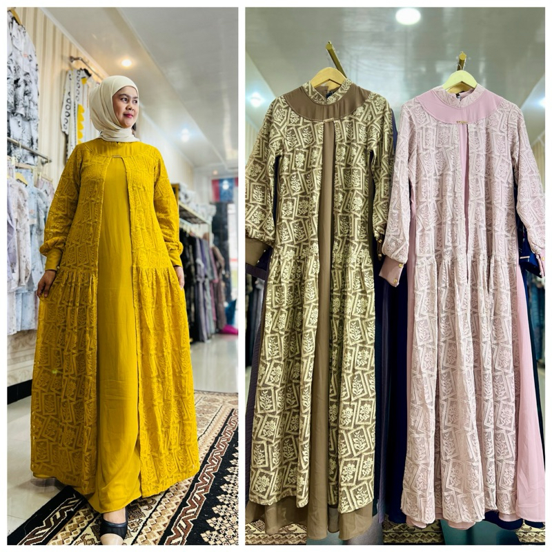 Jenie Dress  Gamis Fenta House Original Branded Premium Quality Gamis Silk